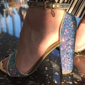 Sparkly Blue Heels